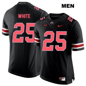 Men's NCAA Ohio State Buckeyes Brendon White #25 College Stitched Authentic Nike Red Number Black Football Jersey WW20J70BX